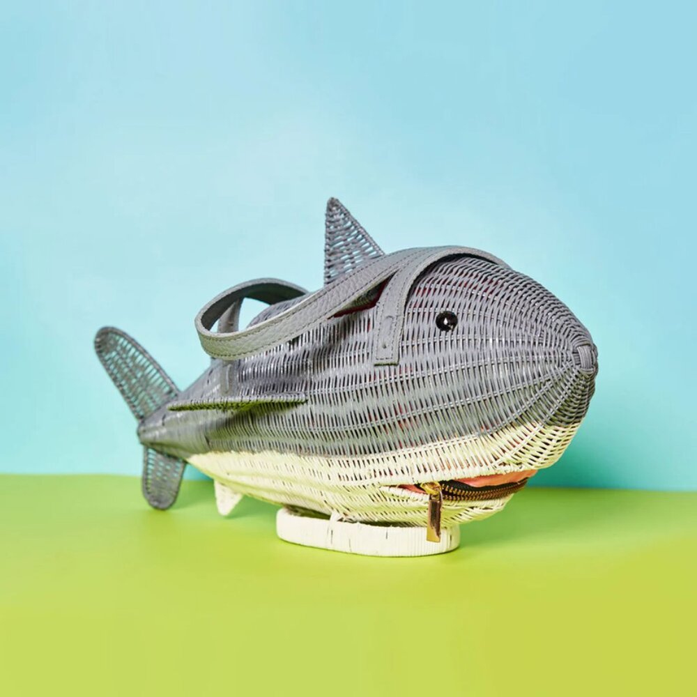 ISO In Search Of Wicker Darling Brutus the Shark Purse